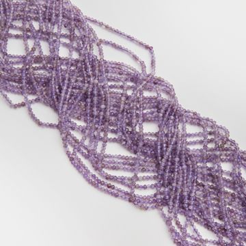 Ametyst oponka fasetowana 2x3mm