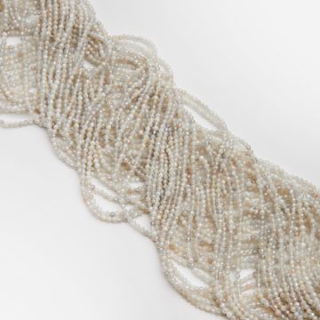 Kamień księżycowy kulka fasetowana platerowana 2,5mm