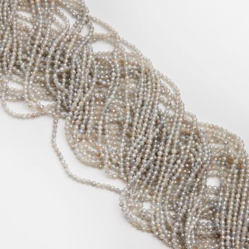 Kamień księżycowy kulka fasetowana platerowana 3mm Kamień księżycowy kulka fasetowana platerowana 3mm