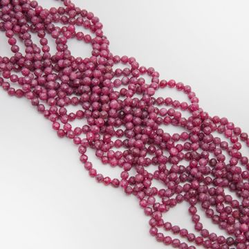 Rubin kulka fasetowana 5mm