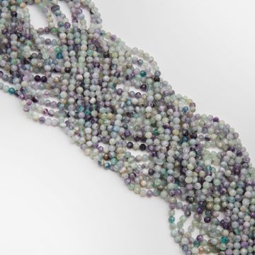 Fluoryt kulka fasetowana 4mm