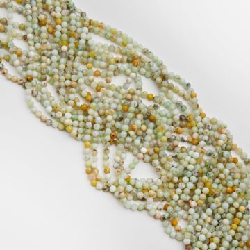 Jadeit australijski kulka fasetowana 4mm