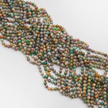 Mix szafir kulka fasetowana 4mm