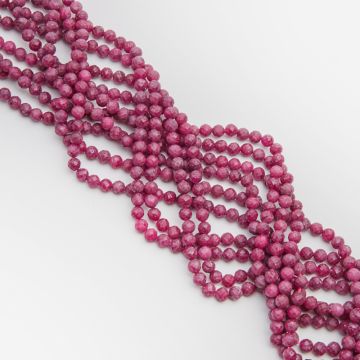 Rubin kulka fasetowana 6mm