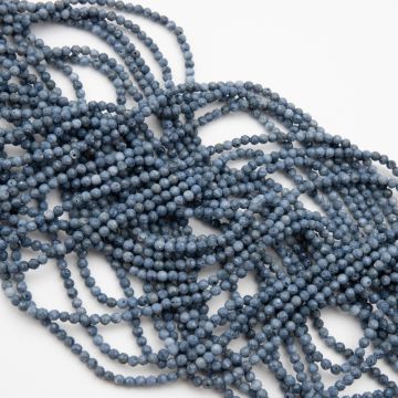 Koral niebieski kulka fasetowana 2mm