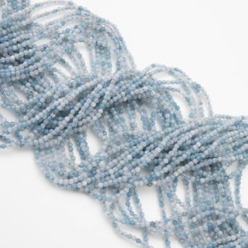 Akwamaryn kulka fasetowana 2mm