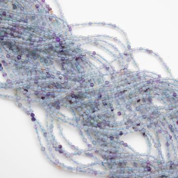 Fluoryt kulka fasetowana 2mm