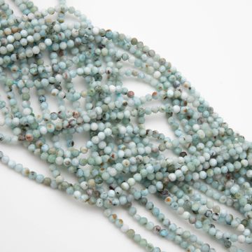 Larimar kulka fasetowana 2,5mm