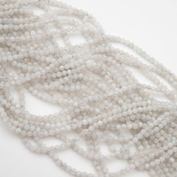 Kamień księżycowy kulka fasetowana 2,5mm Kamień księżycowy kulka fasetowana 2,5mm