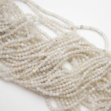 Kamień księżycowy kulka fasetowana 3mm Kamień księżycowy kulka fasetowana 3mm