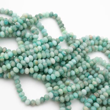 Amazonit oponka fasetowana 3x5,5mm