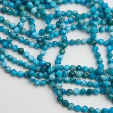 Apatyt błękitny kulka fasetowana 6mm