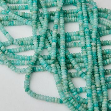 Amazonit dysk fasetowany 2x4mm