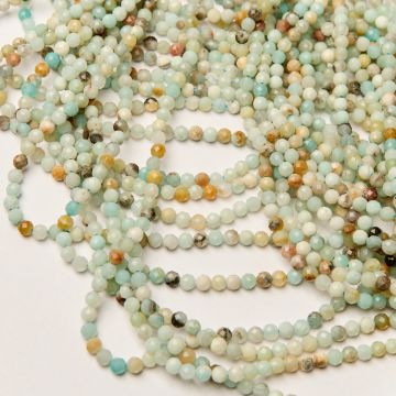 Amazonit kulka fasetowana 4,5mm