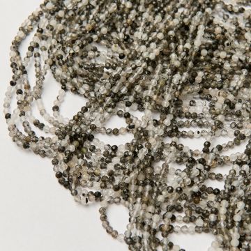 Kwarc z rutylem kulka fasetowana 3mm