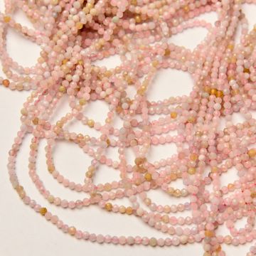 Morganit kulka fasetowana 3mm