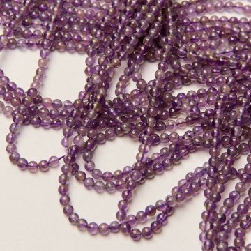 Ametyst kulka gładka 3,5mm