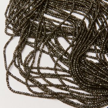 Obsydian kostka fasetowana 2x2,5mm