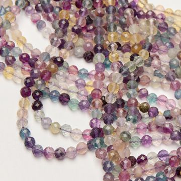 Fluoryt kulka fasetowana 6mm