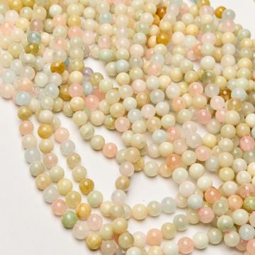 Morganit kulka gładka 8mm