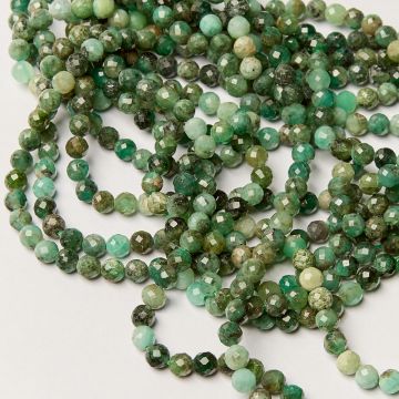 Szmaragd kulka fasetowana 5mm