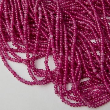 Jadeit fioletowy oponka fasetowana 4x3mm