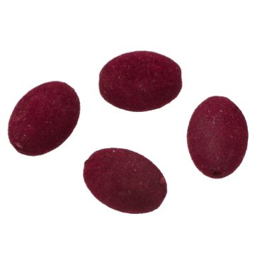 Oliwki welurowe wrzosowe 20mm Oliwki welurowe wrzosowe 20mm