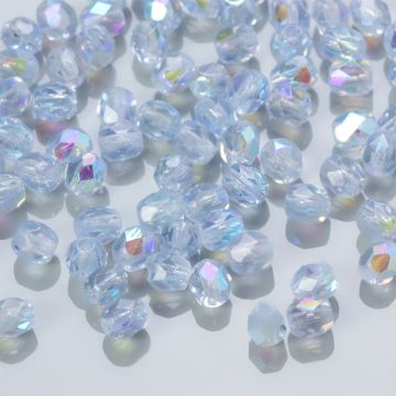 Fire Polish Lt. Saphire AB (X30010) 4mm