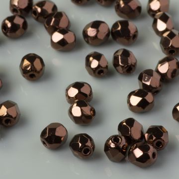 Fire Polish Dark Bronze (LZ23980) 4mm