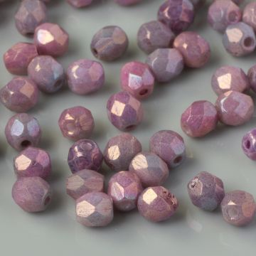 Fire Polish Luster - Metalic Amethyst (LE03000) 4mm