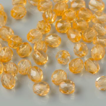 Fire Polish Coated Lt. Orange (K0902) 4mm