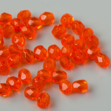 Fire Polish Opaque - Lt. Red (93190) 4mm