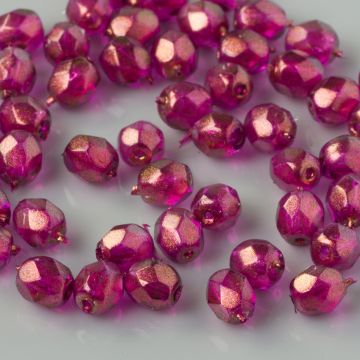 Fire Polish Halo - Madder Rose (69260CR) 4mm