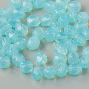 Fire Polish Milky Aquamarine (61010) 4mm