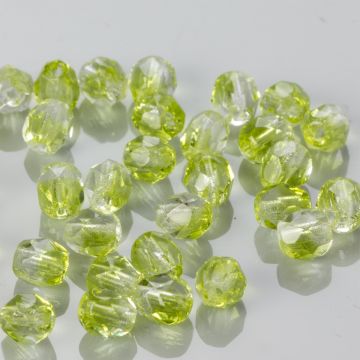 Fire Polish Crystal / Olivine (50231) 4mm