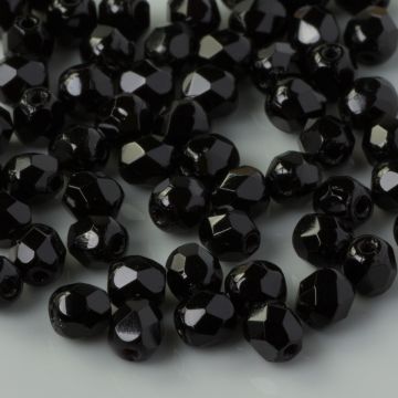 Fire Polish Jet (23980) 4mm