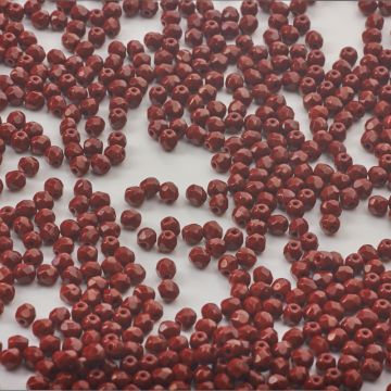 Fire-Polish Opaque Burgundy (13630)  4mm