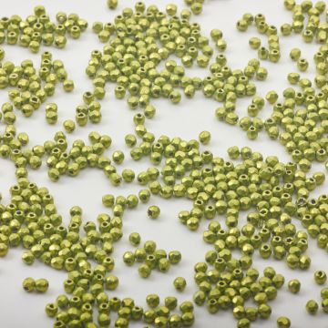 Fire-Polish - ColorTrends Saturated Metallic Lime Punch (05A09) 2mm