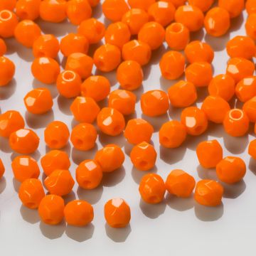 Fire Polish Opaque Orange (93120) 3mm