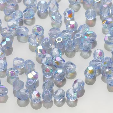 Fire Polish Lt. Sapphire AB (X30030) 3mm