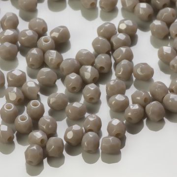 Fire Polish Opaque Grey (43030) 3mm