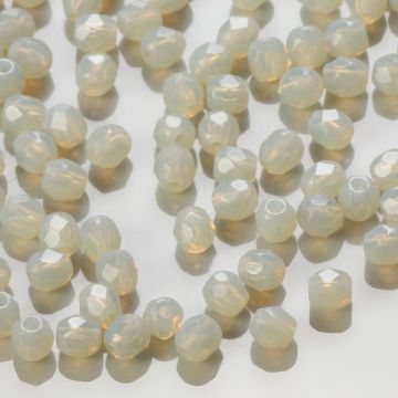 Fire Polish Opaque Lt. Grey (41000) 3mm