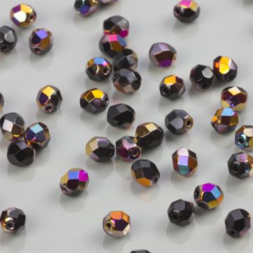 Fire Polish Vitex - Jet (VX23980) 6mm