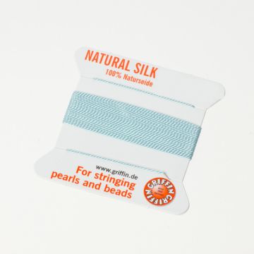 Nici jedwabne z igłą turquoise 0,5 mm
