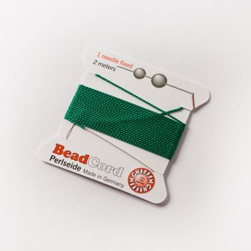 Nici jedwabne z igłą green 0,7mm