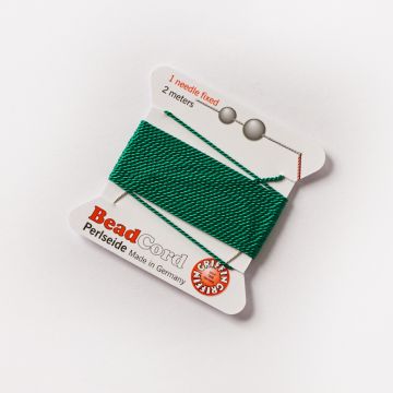 Nici jedwabne z igłą green 0,8mm