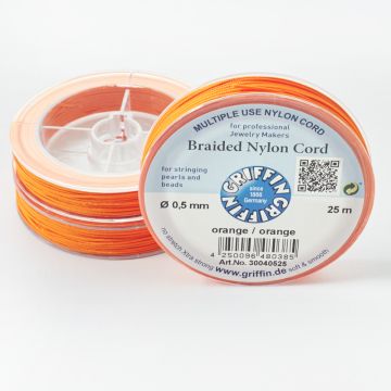 Griffin nylonowy sznurek do makramy orange 0,5mm