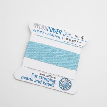 Nici Nylon Power z igłą turquoise 0,6mm