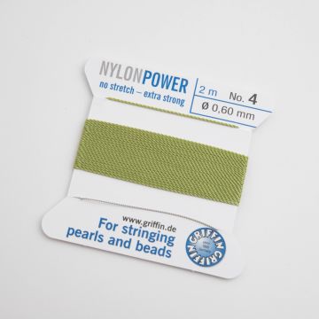 Nici Nylon Power z igłą jade green 0,6mm
