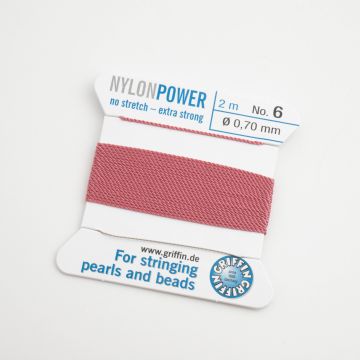 Nici Nylon Power z igłą dark pink 0,7mm